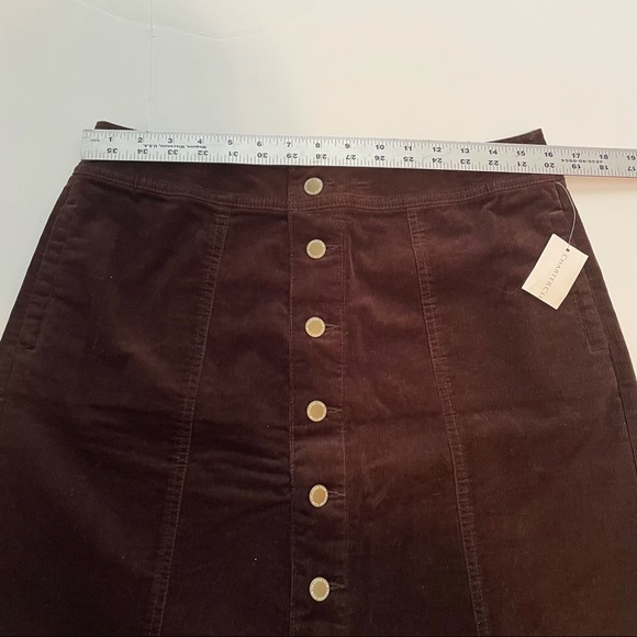 Charter Club A-Line Skirt Rich Truffle Sz 6 - Picture 3 of 12